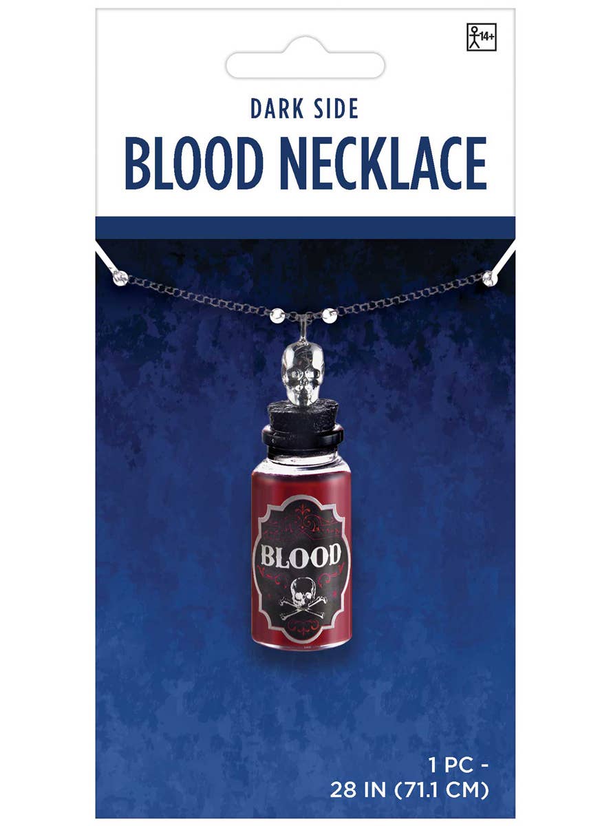 Image of Vampire Blood Bottle Halloween Necklace