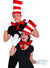 Cat in the Hat Dr Seuss Accessory Set with Hat, Gloves and Bow Tie - Main Image