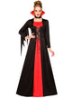 Image of Classic Red and Black Vampire Women's Halloween Costume - Main Image