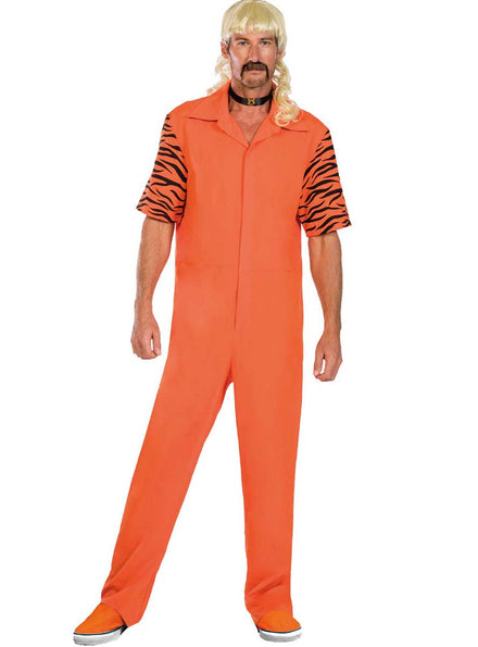 Mens Tiger King Joe Exotic Prisoner Fancy Dress Costume