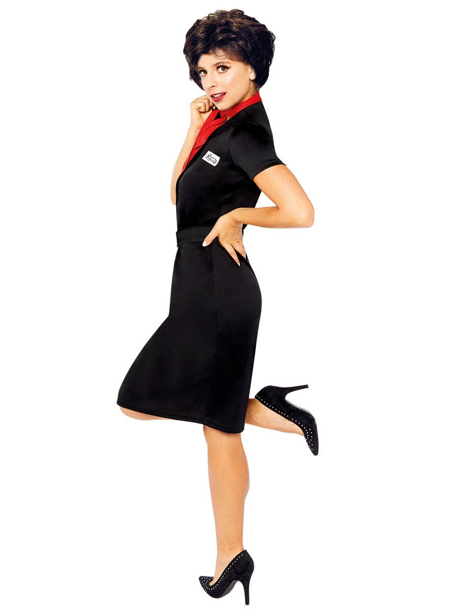 Black Rizzo Women's Officially Licnesed Grease Costume Side Image