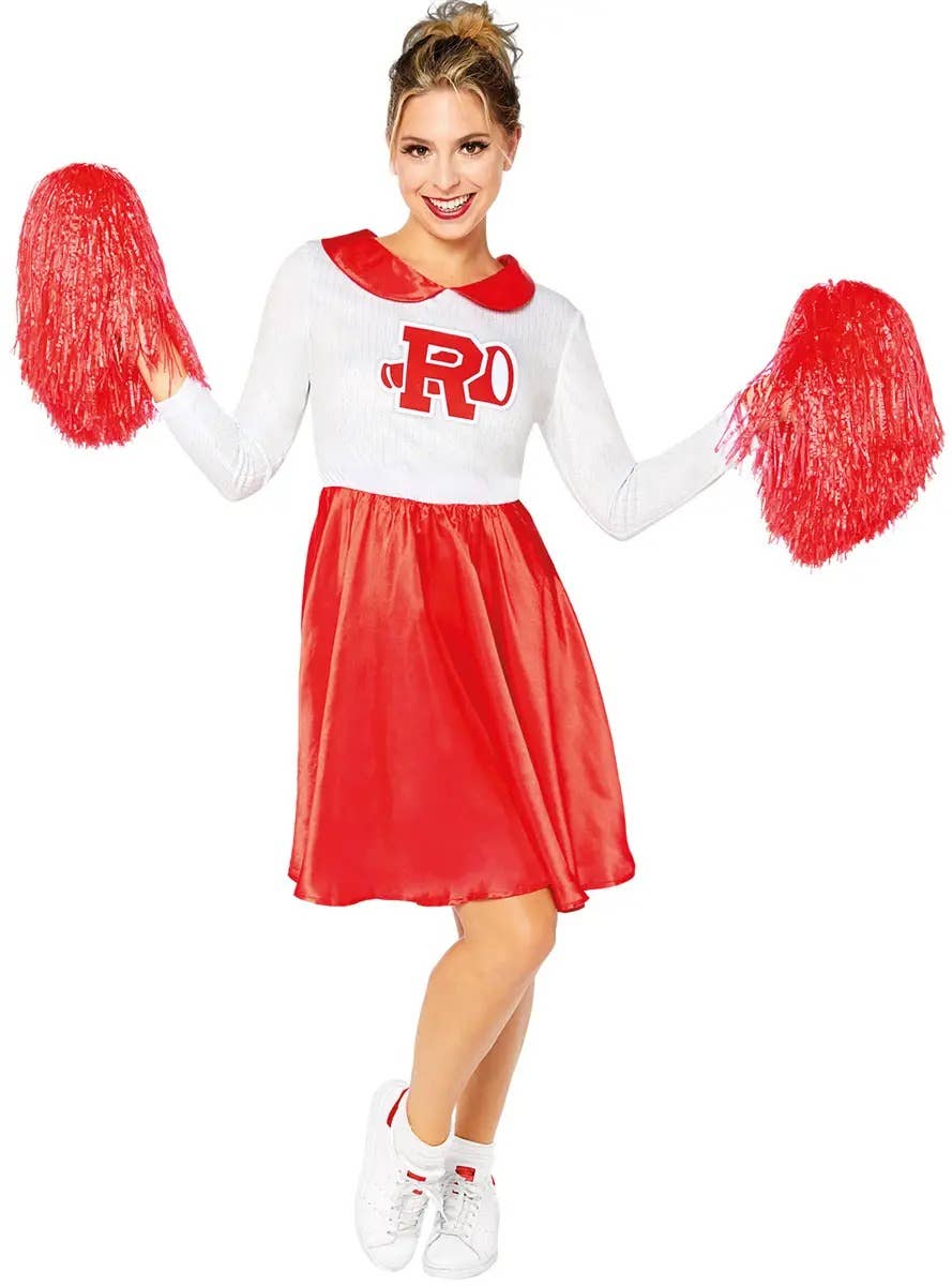 Plus Size Officially Licensed Grease Rydell High Cheerleader Women's Costume Alt Front Image 1