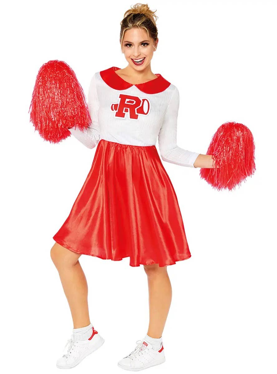 Plus Size Officially Licensed Grease Rydell High Cheerleader Women's Costume Front Image