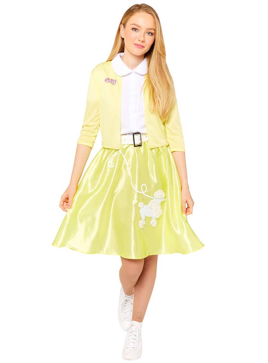 Yellow Sandy Women's Officially Licensed Grease Costume Front 1 Image