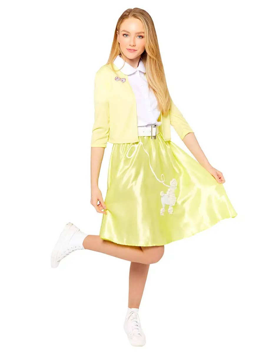 Plus Size Yellow Sandy Women's Officially Licensed Grease Costume Main Image