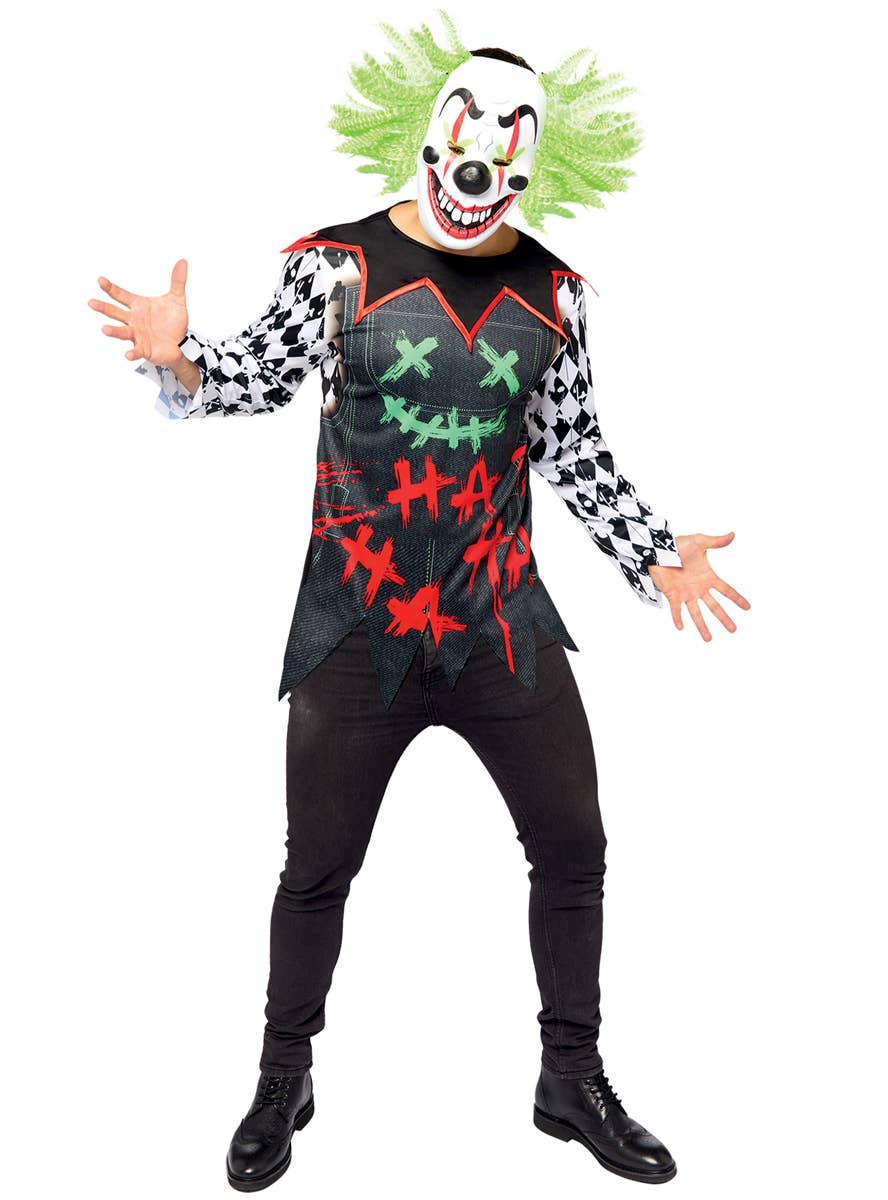 Image of Evil HAHA Clown Halloween Costume for Men