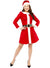 Womens Red and White Mrs Claus Christmas Costume