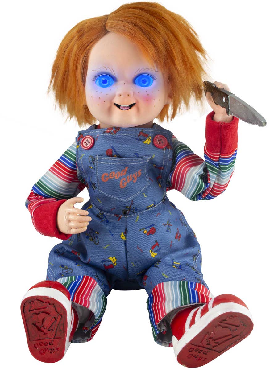 Image of Animatronic Chucky Doll Deluxe Halloween Decoration