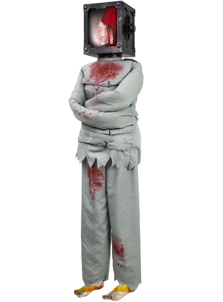 Image of Animatronic Torture Maniac Deluxe Standing Halloween Decoration