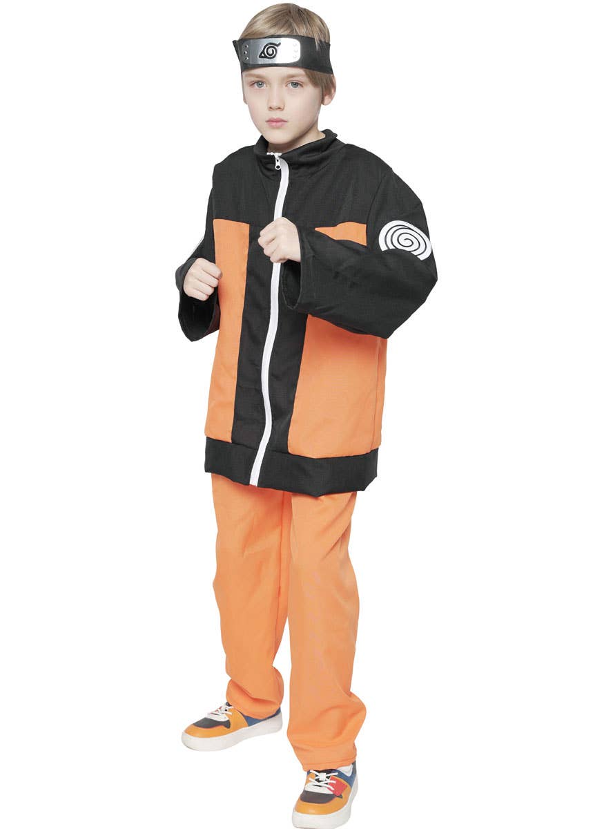 Image of Anime Ninja Boy's Naruto Shippuden Inspired Costume - Alternate View