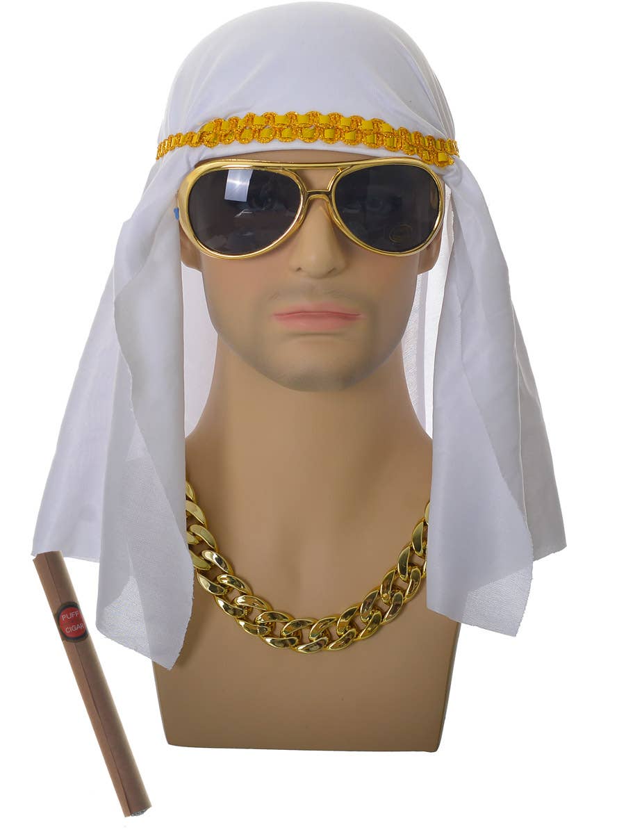 Image Of Arab Sheik 4 Piece Hat Accessory Set