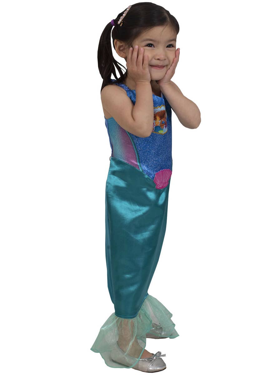 Image of Disney Princess Ariel Toddler Girl's Little Mermaid Costume - Side Image