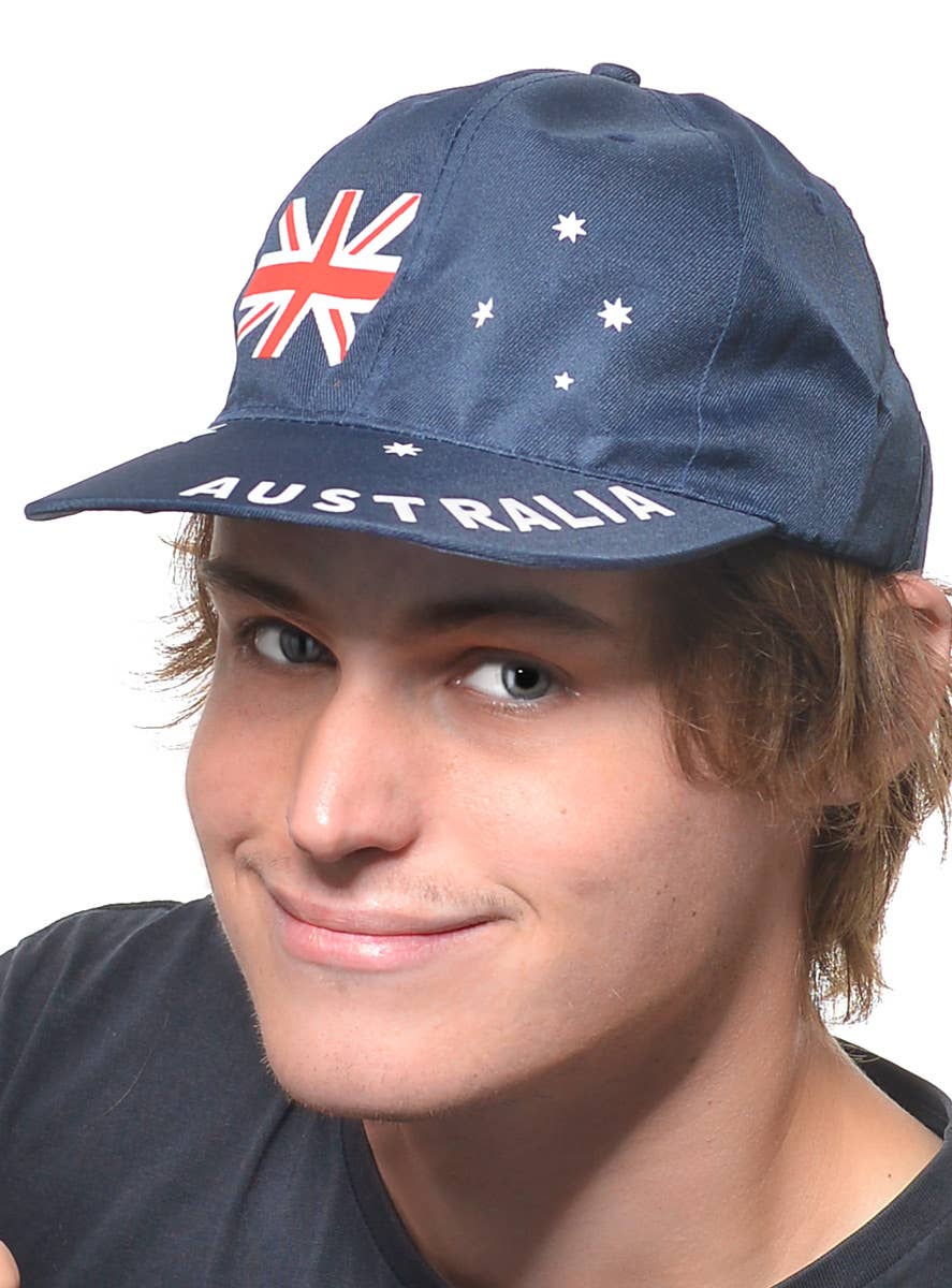 Australia Day Aussie Flag Cap costume Accessory - Zoom Image