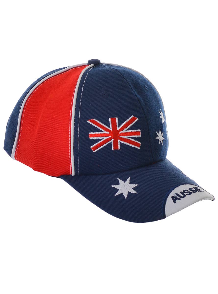 Adults Aussie Flag Baseball Cap Costume Accessory Australia Day Hat -  Main Image