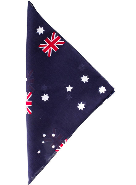 Novelty Navy Blue Australian Flag Bandana Australia  Day Accessory - Main Image