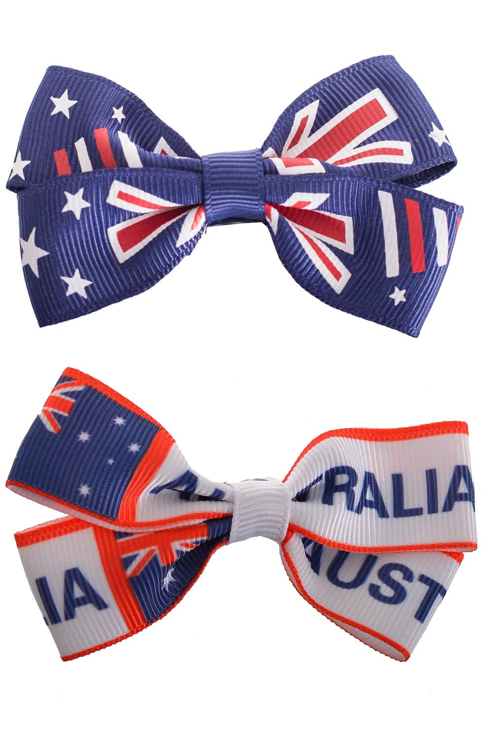 Australian Print Clip In Hair Bow Accessory Set Australia Day Merchandise - Main Image