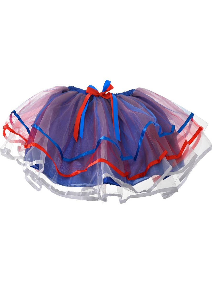 Australia Day Blue, Red and White Womens Tutu - Main image