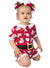 Image of Australian Christmas Print Toddler Girls Red Romper Costume