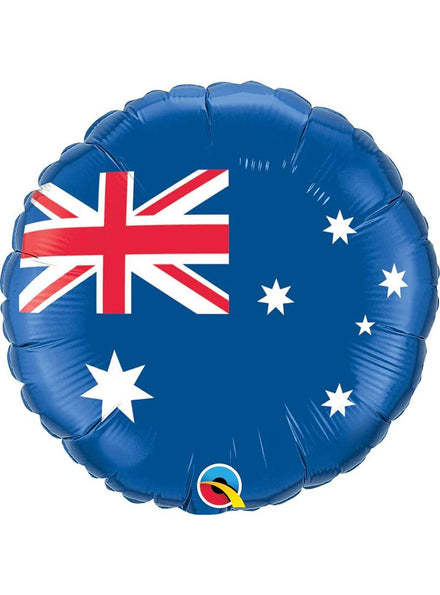 Image of Australian Flag Round 45cm Foil Balloon