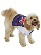 Image of Australian Flag Dogs Costume Cape With Bow Tie