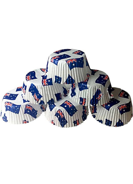 Aussie Flag Cupcake Patty Pans Baking Partyware - Main Image