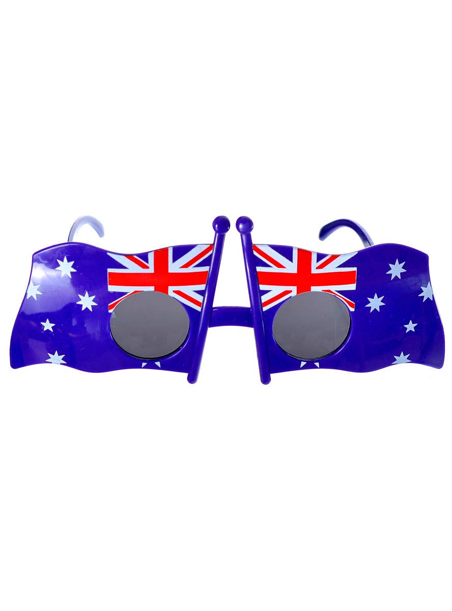 Funny Australian Flags Shape Aussie Bogan Novelty Australia Day Sunglasses - Alternate Image