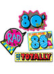 Image of 80s Cut Outs Party Decoration - Main Image