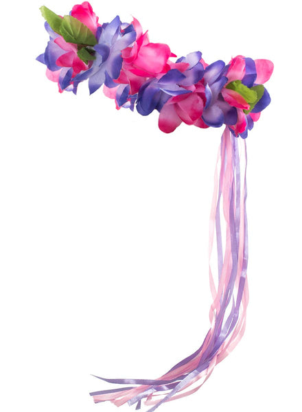 Pink and Purple Hawaiian Flower Crown