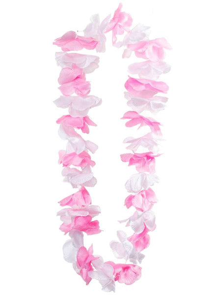 Pink and White Flower Lei