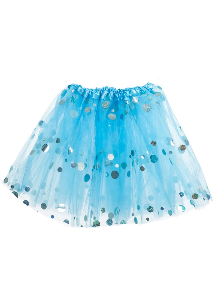 Light Blue Womens Tutu with Dots