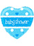 Image of Baby Shower Blue Heart 45cm Foil Balloon