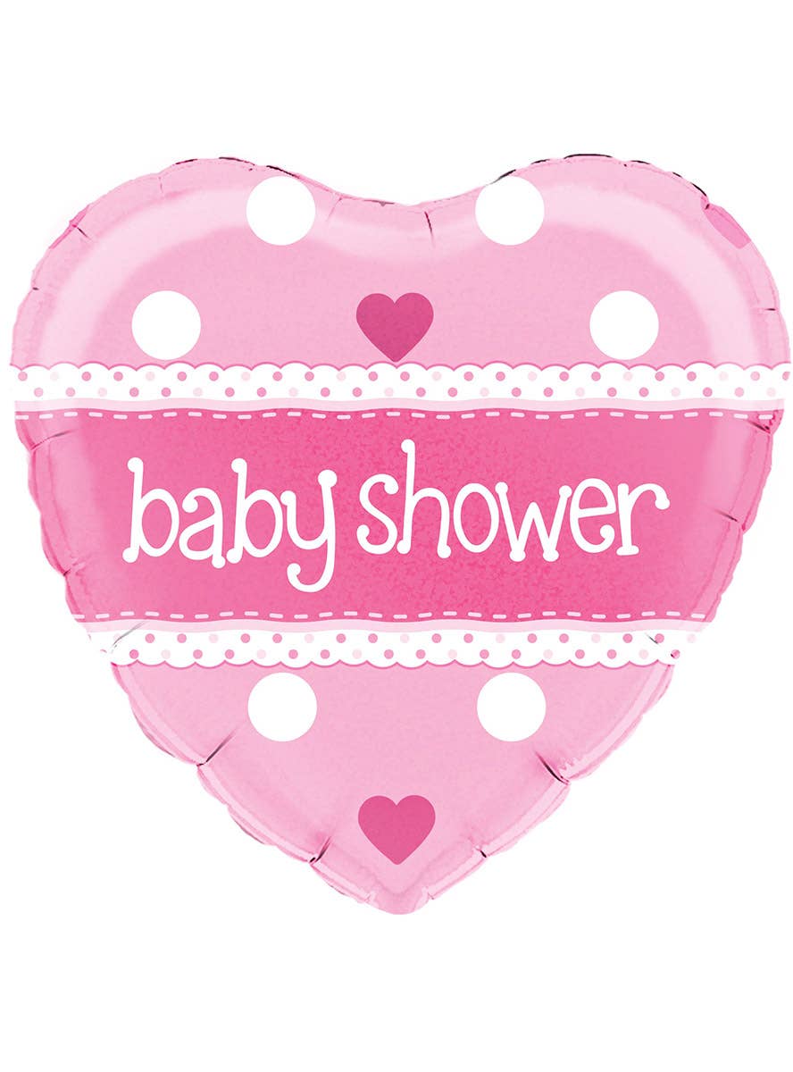 Image of Baby Shower Pink Heart 45cm Foil Balloon