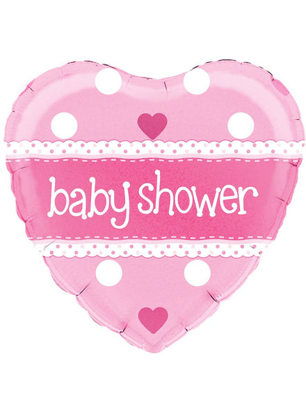 Image of Baby Shower Pink Heart 45cm Foil Balloon