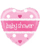 Image of Baby Shower Pink Heart 45cm Foil Balloon