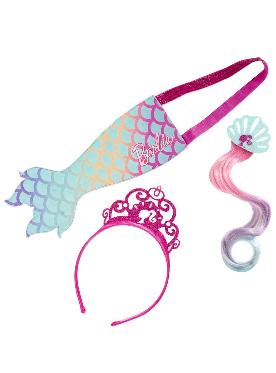 Image of Mermaid Barbie Girl's Costume Accessory Kit - Alternate View