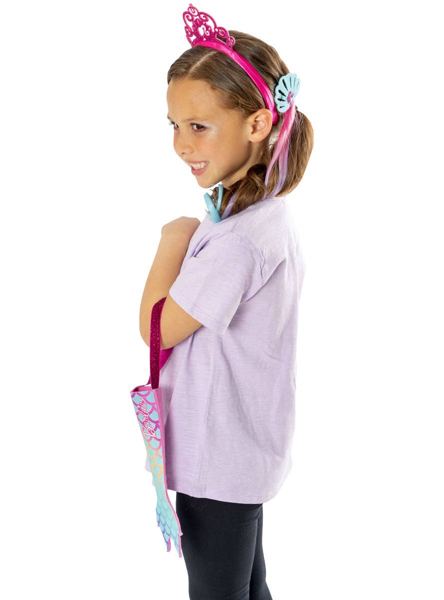 Image of Mermaid Barbie Girl's Costume Accessory Kit - Side View