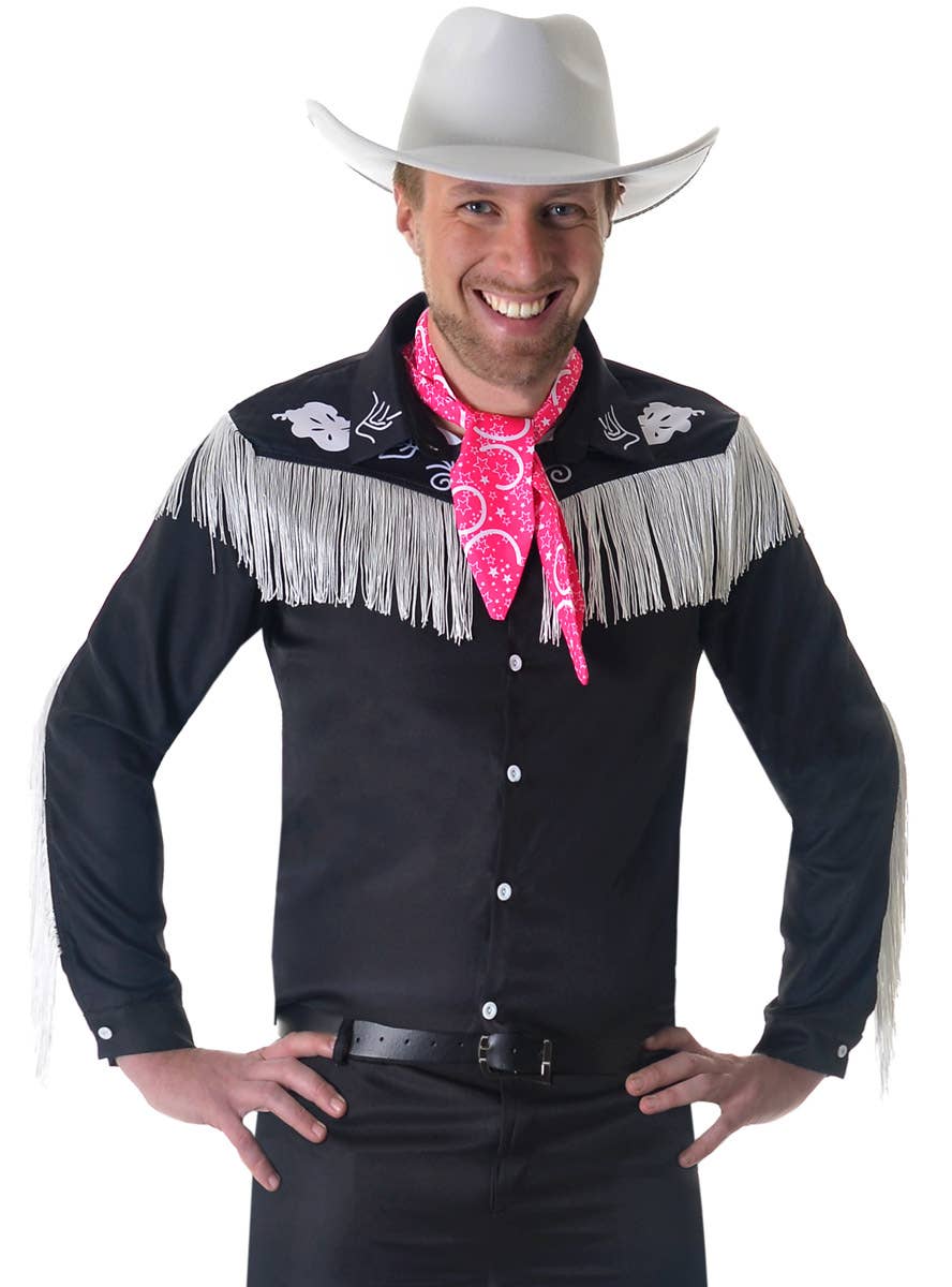 Image of Wild West Cowboy Ken Doll Mens Costume - Close View