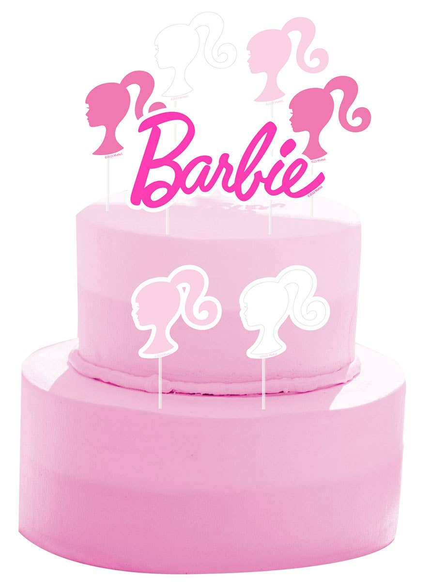 Image of Barbie Pink Birthday Cake Decorating Kit