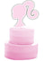 Image of Barbie Pink Silhouette Cake Topper