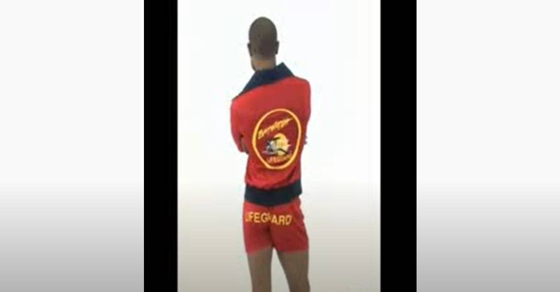 Deluxe Baywatch Men's Lifeguard Costume Product Video