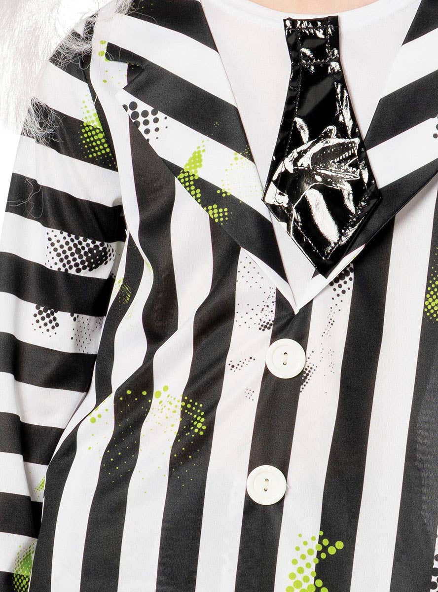 Image of Beetlejuice Deluxe Boys Halloween Costume - Close Up 1