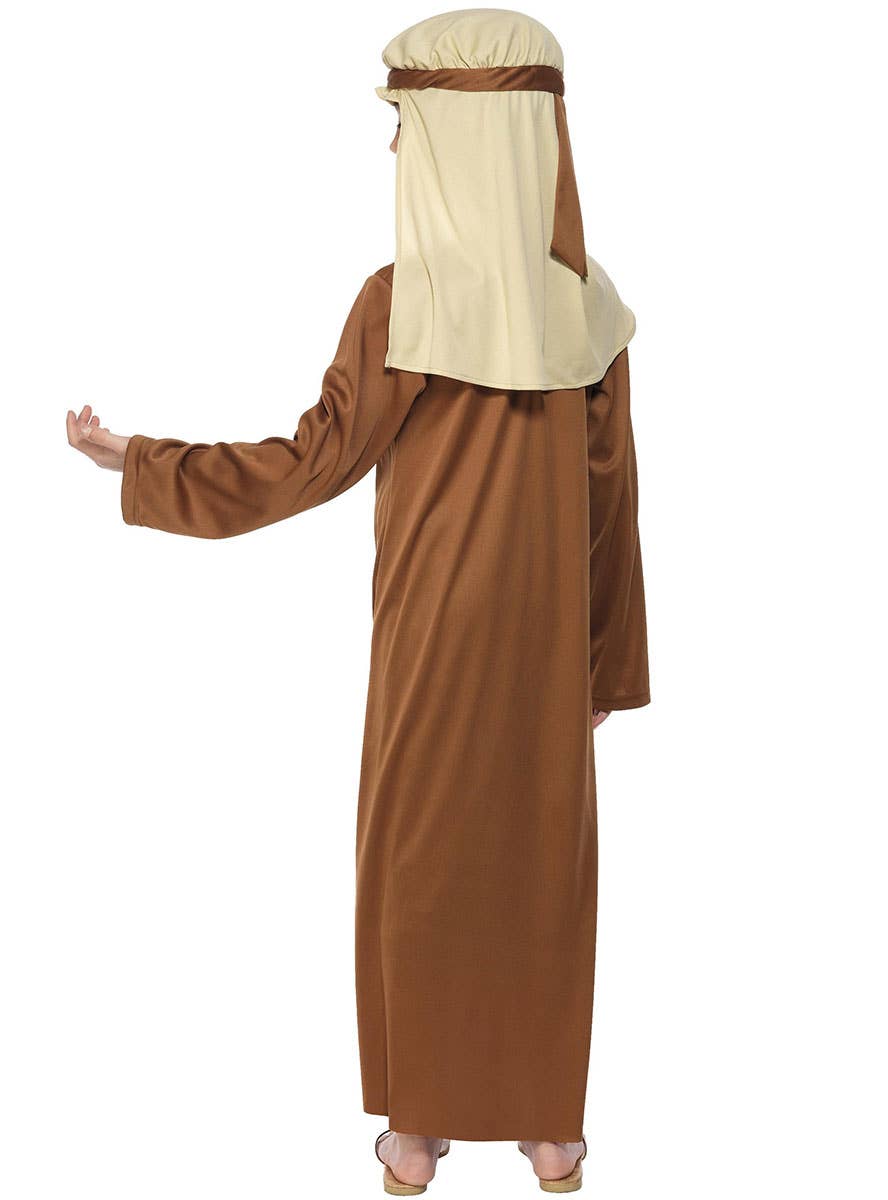 Image of Biblical Joseph Boys Christmas Nativity Costume - Back View