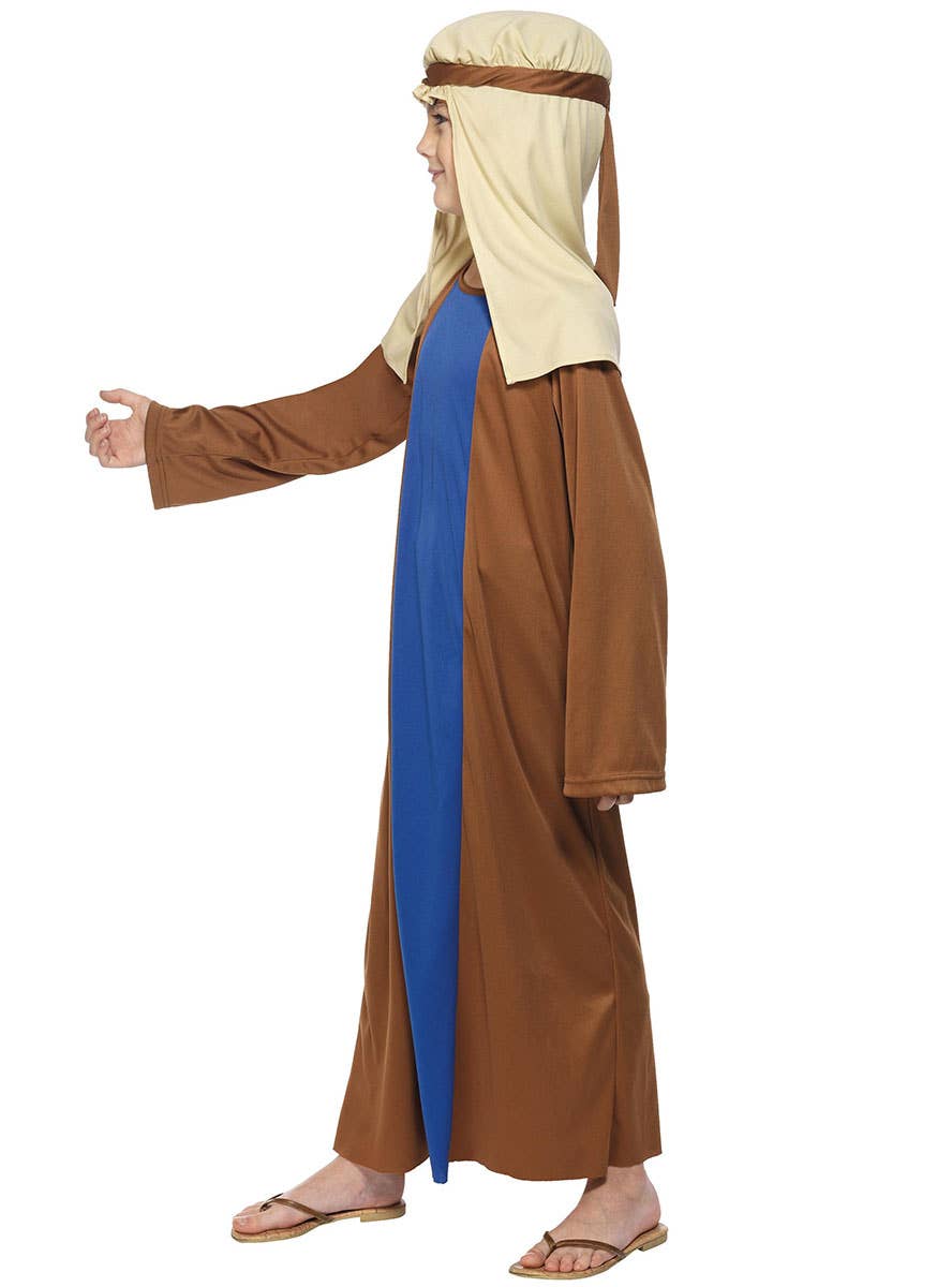 Image of Biblical Joseph Boys Christmas Nativity Costume - Side View