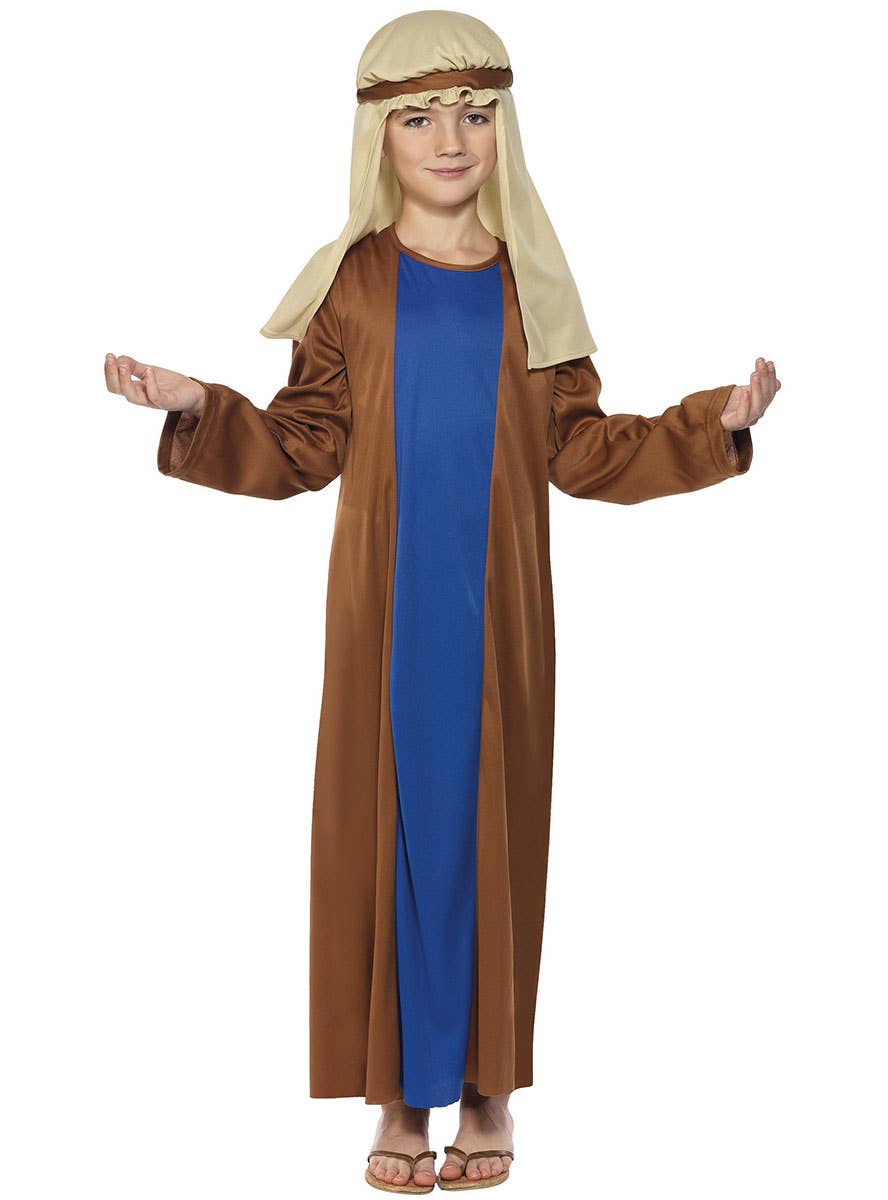 Image of Biblical Joseph Boys Christmas Nativity Costume - Front View