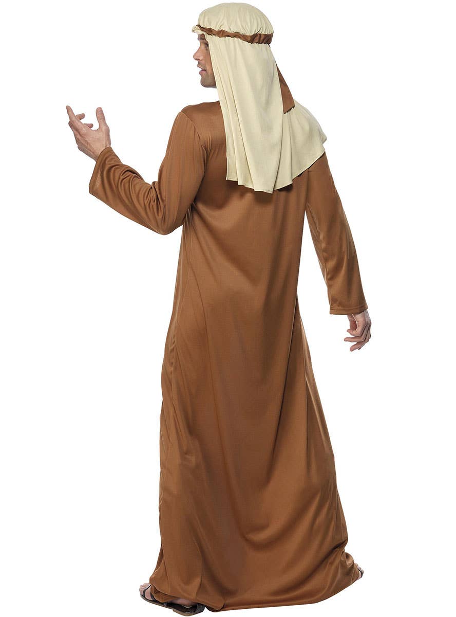 Image of Biblical Joseph Men's Christmas Nativity Costume - Back View