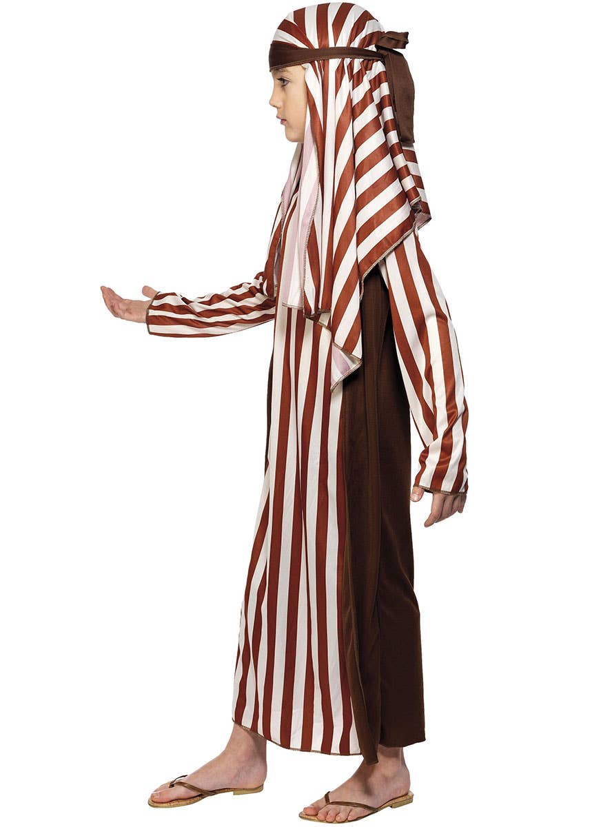 Image of Biblical Shepherd Boys Christmas Nativity Costume - Side View