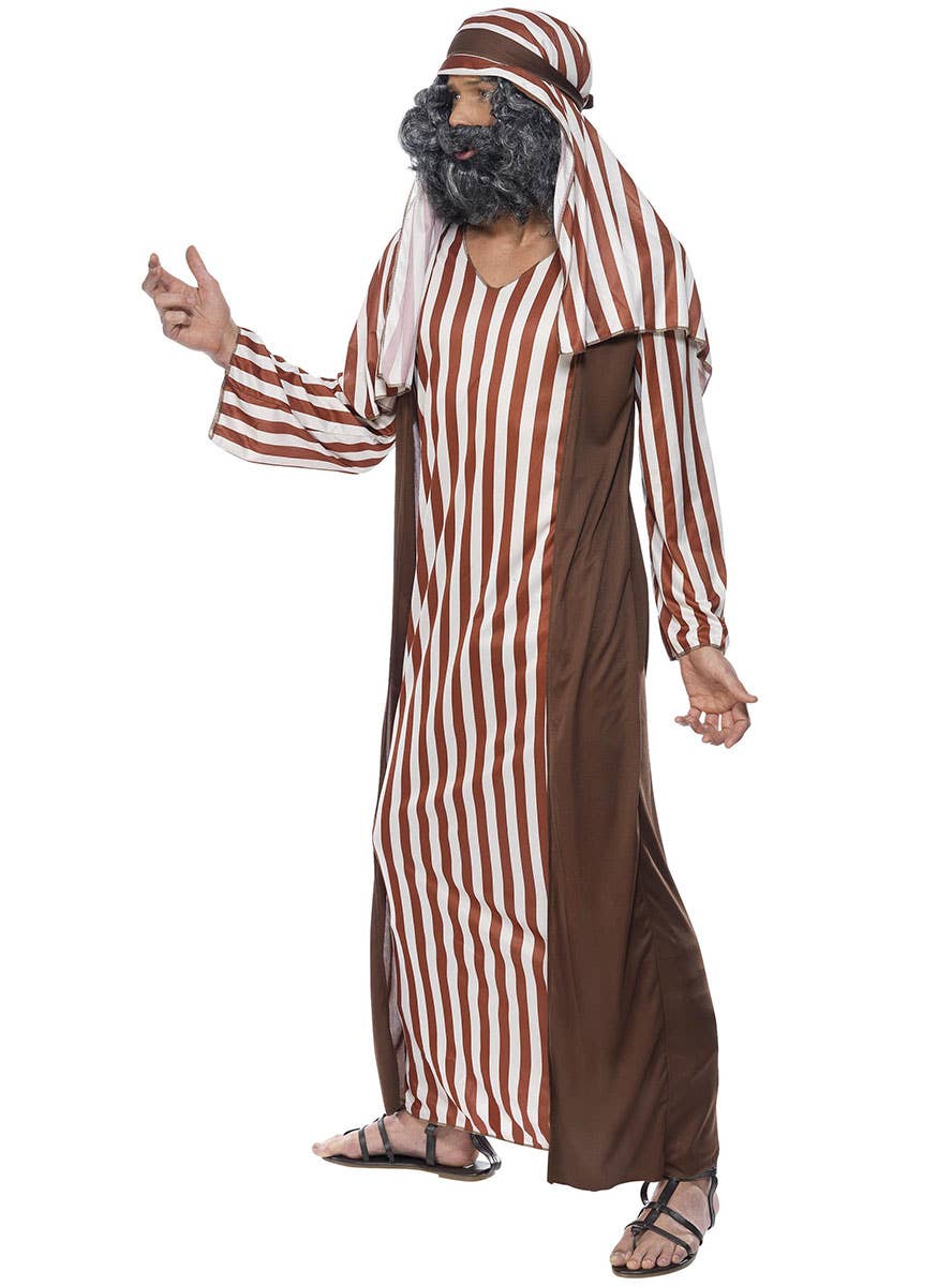 Image of Biblical Shepherd Men's Christmas Nativity Costume - Side View