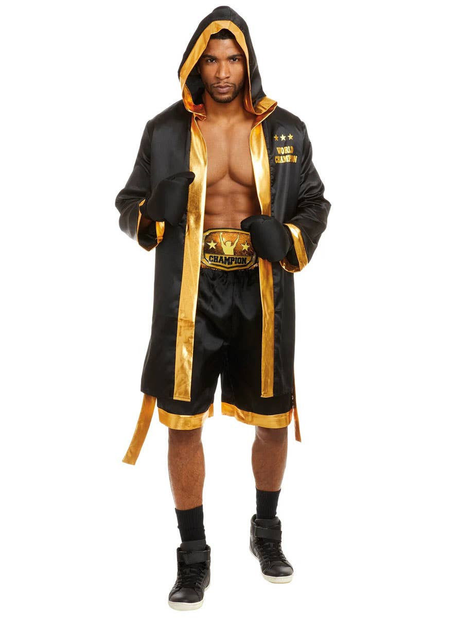 Image of World Champion Boxer Men's Dress Up Costume - Alternate Front View 1