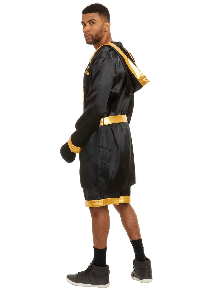 Image of World Champion Boxer Men's Dress Up Costume - Back View