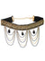 Image of Gothic Black and Gold Chain Halloween Costume Choker - Main Image